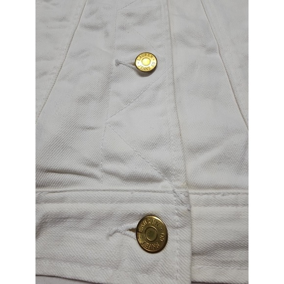 Ralph Lauren Women's White Jean Trucker Southwestern Jacket Size Med Beaded - Picture 4 of 16